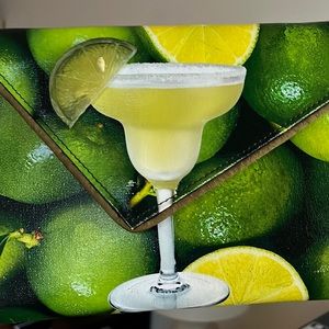 Kent Stetson Margarita handmade clutch bag with chain. Fabulous.